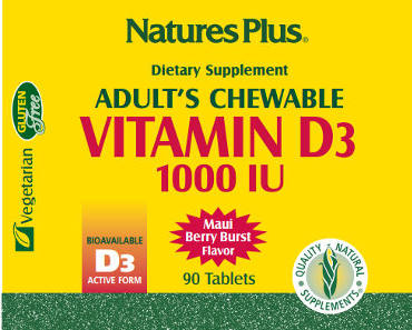 Nature's Plus Adult's Chewable Vitamin D3 1000 IU