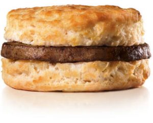 FREE Sausage Biscuit at Hardees